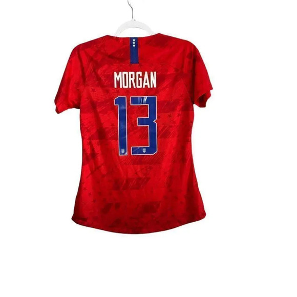 Nike Dri-Fit Morgan Team USA World Cup Soccer Jersey Away L Red - Picture 2 of 8